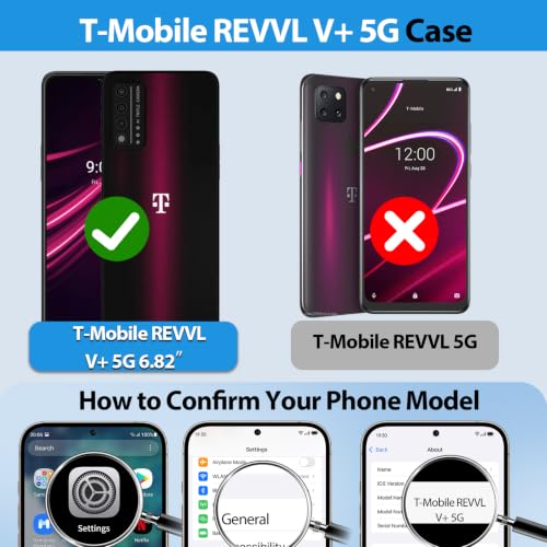 for T Mobile REVVL V+ 5G Case (T-Mobile REVVL V+ 5G（6.82"） / Red)