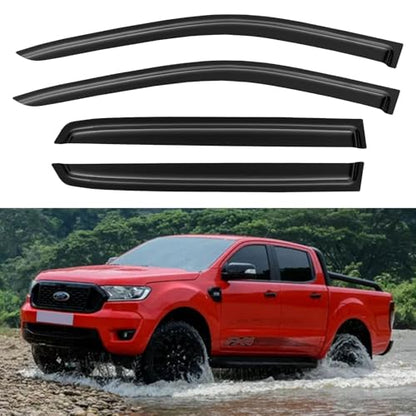 Window Visors Rain Guards for 2019 (2019-2023 Ford Ranger SuperCrew)