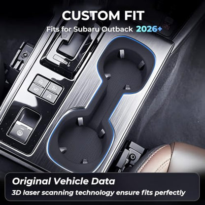 Center Console Cup Holder Inserts for Subaru Outback 2026 (Fits for Subaru Outback 2026+)