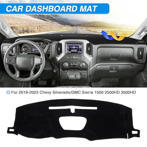 Dash Cover for 2019 (2)19-25 Silverado(Black))