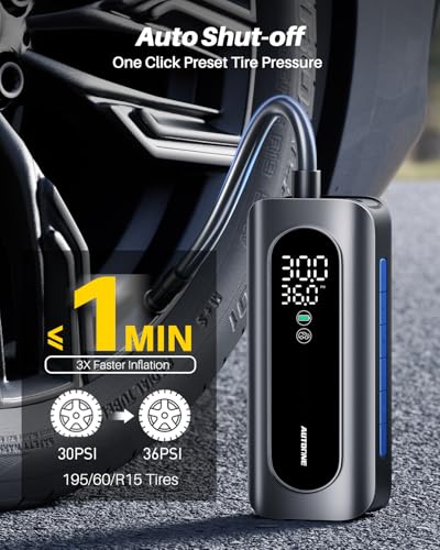 Tire Inflator Portable Air Compressor (5200mAh)