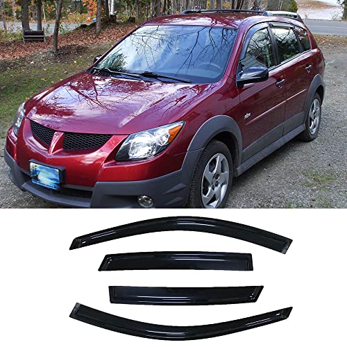 4pc Smoke Window Visors for 2003 (03-08 Matrix E130/Pontiac Vibe)