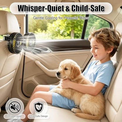 SINGRAO Car Backseat Fan for Kids