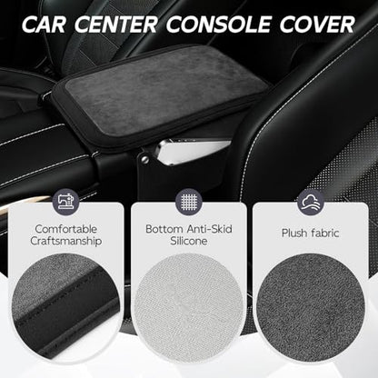 Center Console Cover with 2 Side Pockets (Black)