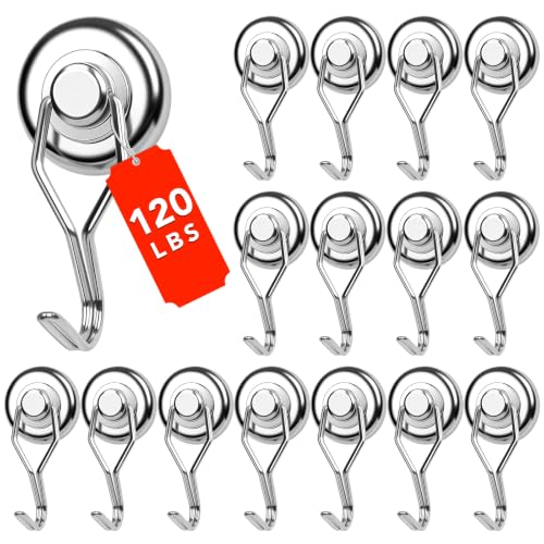Magnetic Hooks (Silver / 1.26in-curvel)
