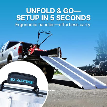 Traverse Aluminum Singlefold Edgeless Ramp (8 Foot / Singlefold Edgeless)