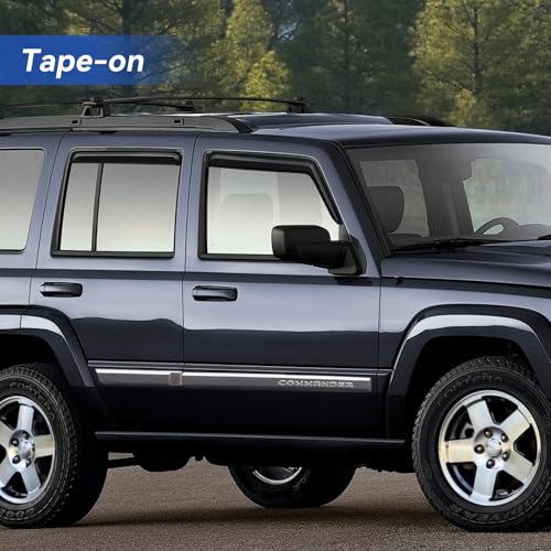 Window Visors Rain Guards for 2006 (2006-2010 Jeep Commander)