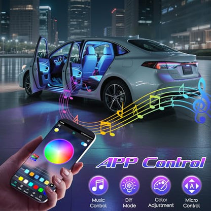 2 Pack Led Lights for Car Accessories Interior (2 Pack)