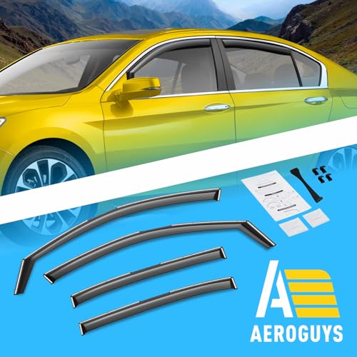 Extra Durable Window Deflectors in (For Honda Accord 13-17)