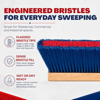 24" Blue Everyday Sweep Indoor (Style Everyday Sweep - Blue / 1 Pack)