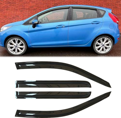 4pcs Original Window Visors for Ford Fiesta 2009 (for 2009-2019 Fiesta)