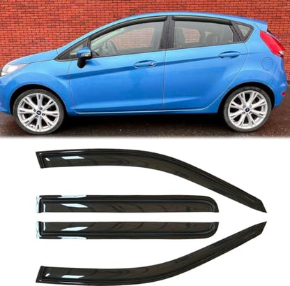 4pcs Original Window Visors for Ford Fiesta 2009 (for 2009-2019 Fiesta)