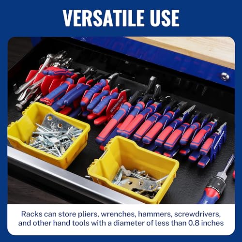 2 Pack Plier Organizer Rack (2 Pack / Blue &Red)
