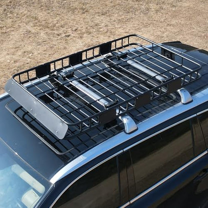 64" x 39" x 5" 200lb Heavy Duty Roof Rack Carrier Basket with Waterproof Bag (64" x 39" x 5")