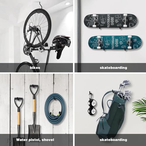 Bike Hooks Heavry Duty 6 (6 Pack / Black)