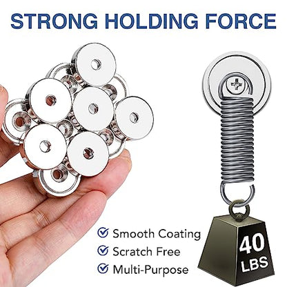 Round Magnets with Hole 40LB Strong Rare Earth Neodymium Magnets