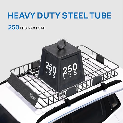 64"x 39"x 6" Universal Rooftop Cargo Carrier Basket (64"x39"x6"(w/Net+Bag+Pedal+Straps))