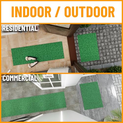 2x2 Indoor Outdoor Door Mat (Green / 2' x 2' (Mat))