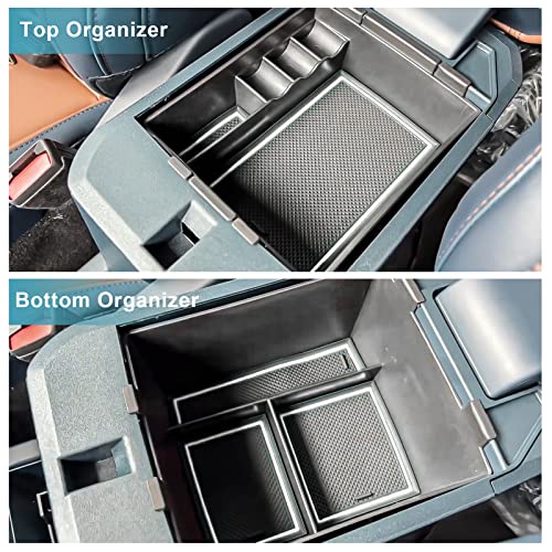 for 2022 2023 2024 2025 2026 Ford Maverick Center Console Organizer Tray 2022 (White Trim)