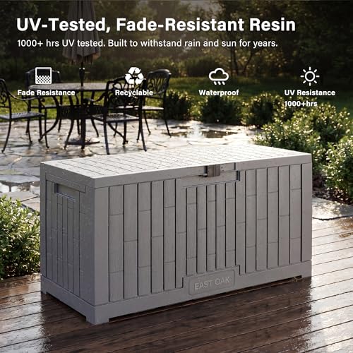 Outdoor Storage Box (Grey / 100 Gallon)