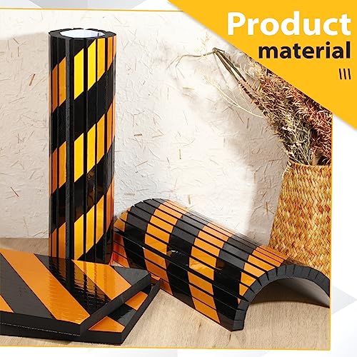 6 Pcs Garage Wall Protector Garage Pole Padding Wall Bumpers Guards Reflective Foam Stoppers for Your Vehicle Parking Corner for Parking Lot