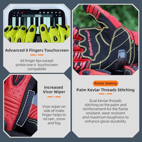 SPS 2 Plus Unisex Touchscreen Road Racing Motorcycle MTB Sports Gloves Also fit BMX MX ATV Mountain Bike Bicycle Cycling Off (Red Sps-2 Plus / S Adult)