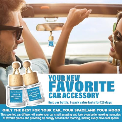 Car Air Freshener Diffuser 4 Pack Hanging Car Freshener for Women