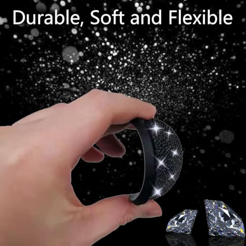 4pcs Bling Car Cup Holder Coaster (Black / 4pcs)