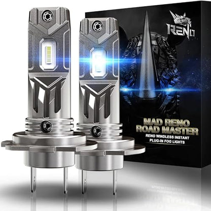 H7 Bulb Fanless 600% Brighter 6500K Cool White Fog Bulbs (H7)