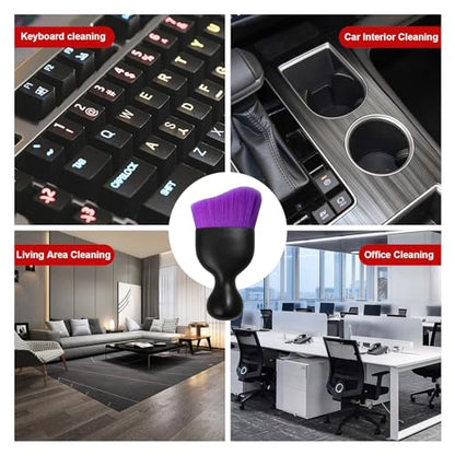 2 PCS Car Detailing Brush (Pure Purple / 2 PCS)