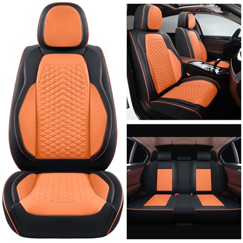 Car Seat Covers Full Set (2 PIECE / Brown)