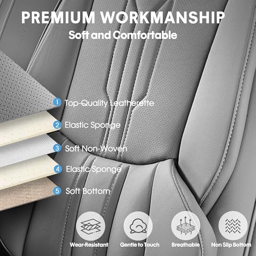 Car Seat Covers Full Set (FULL SET / GREY)