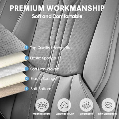 Car Seat Covers Full Set (FULL SET / GREY)
