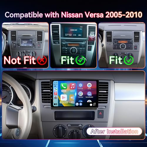 Android 13 Car Radio Stereo Compatible with Nissan Versa