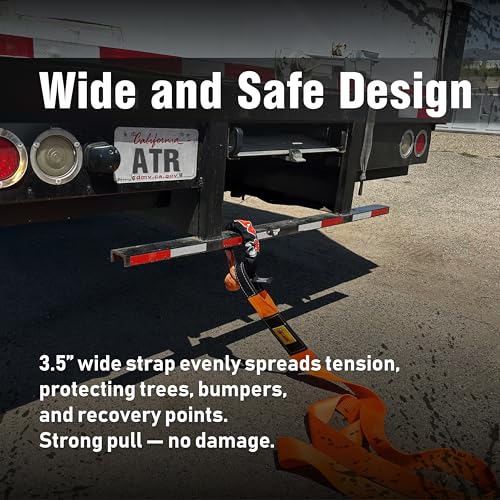 Recovery Tow Strap 3.5 x 20 ft (Recovery Tow Strap 3.5" x 20ft 36,000 lbs (Orange) / Straps)