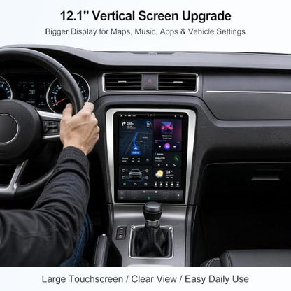 12.1 Inch IPS Android Car Stereo Radio Head Unit for Ford Mustang 2010 (PX3 Quad core 2G+32G AUTO & Manual A/C)