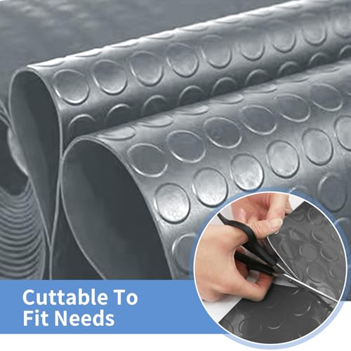 Garage Floor Mat (4 x 10FT / Grey Coin)
