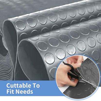 Garage Floor Mat (4 x 20FT / Grey Coin)