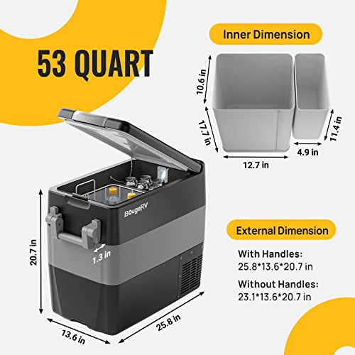 12V Refrigerator 53QT with Cover (53 Quart with Cover)