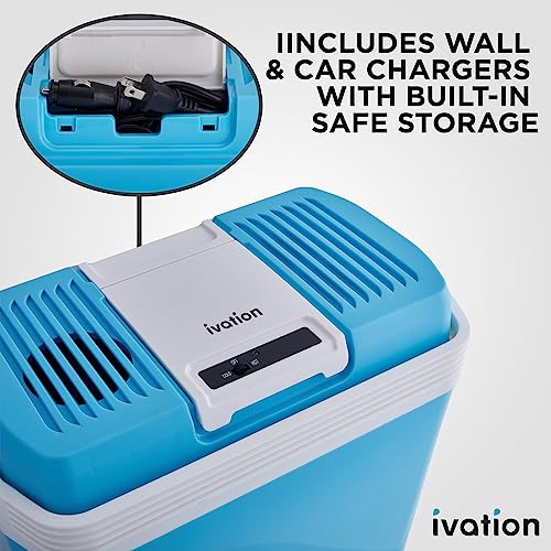 Electric Cooler & Warmer (Aqua Blue)