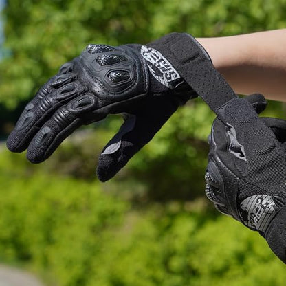 SPS 2 Unisex Touchscreen Road Racing Motorcycle MTB Sports Gloves Also fit BMX MX ATV Mountain Bike Bicycle Cycling Off (Black SPS-2 / XS Youth)