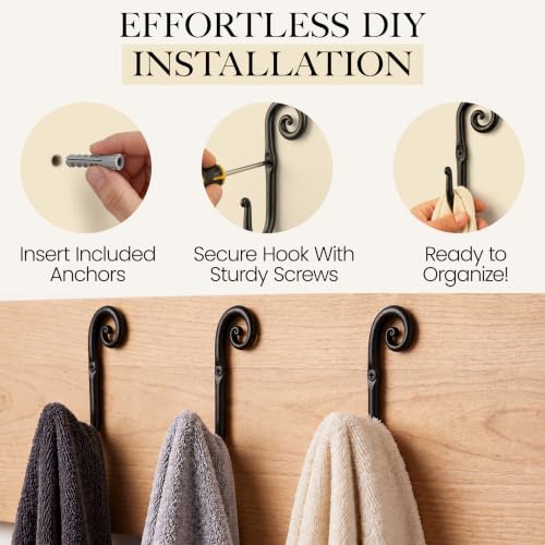 Classic Farmhouse Wall Mount Multi (J-Hook Swirl)