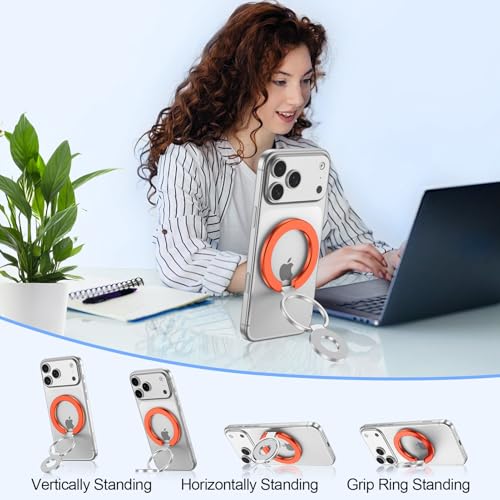 MagSafe Phone Grip Holder Dual (orange)