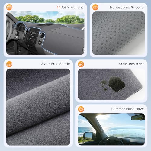 Gray Dash Cover for 2004 (4)04-08 F-150(Gray))