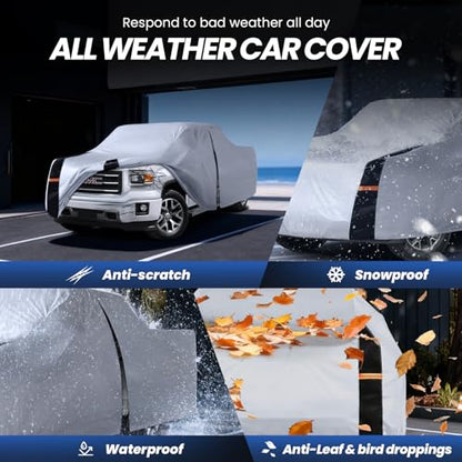 Multi Layer GMC Sierra Truck Cover (W.Fit Sierra 1500HD(2002-2018) Regular Cab SB / White Truck Cover)