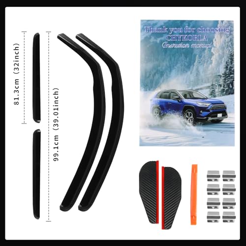 in Channel Window Rain Guards for Toyota Tundra Crew Max 2007 (For 2007-2021 Tundra Crew Max)