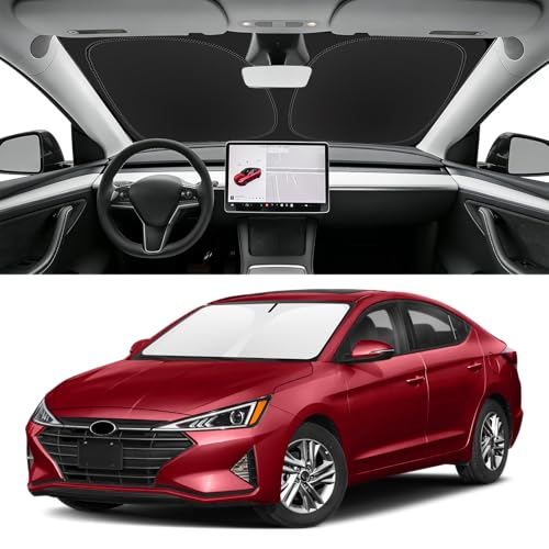 Custom Fit Windshield Sun Shade for Hyundai Elantra 2017 (for 2017-2020 Hyundai Elantra)