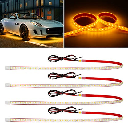 Amber Led Strip Lights (Yellow / 24 inch)