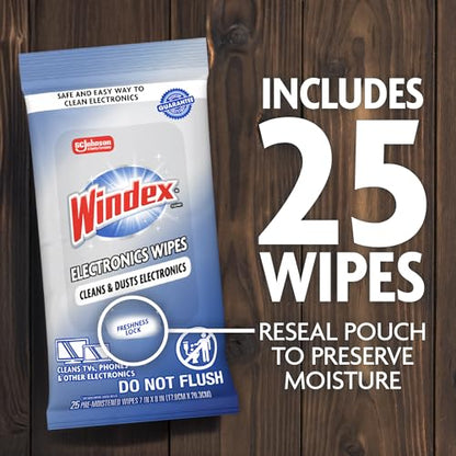 Electronic Cleaning Wipes (25 Count (Pack of 1))