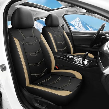 Front Car Seat Cover (N2 Black Beige / Front Seat)